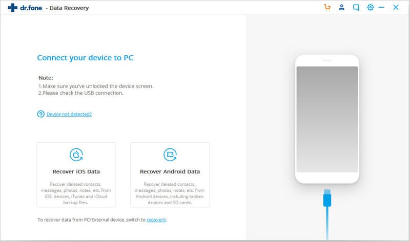 connect the broken Android phone