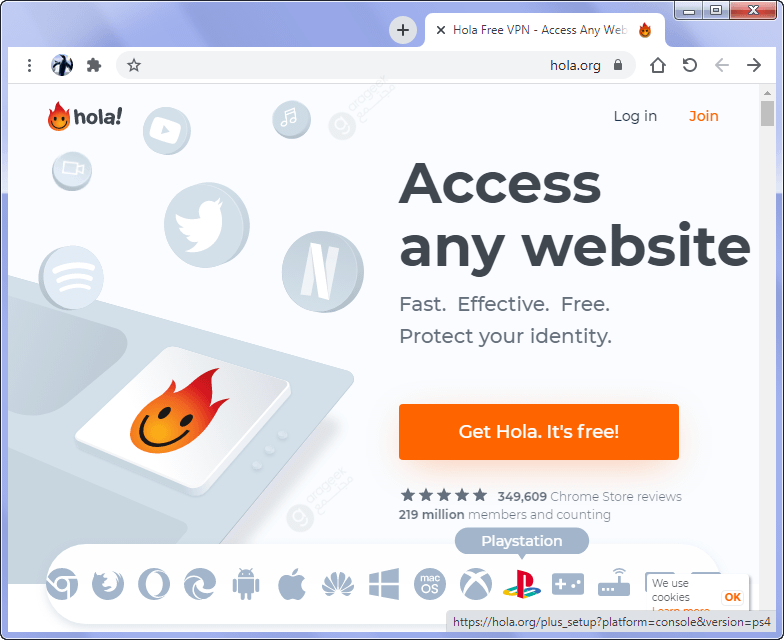 hola.org website