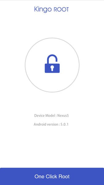Kingo Root Apk Main Interface