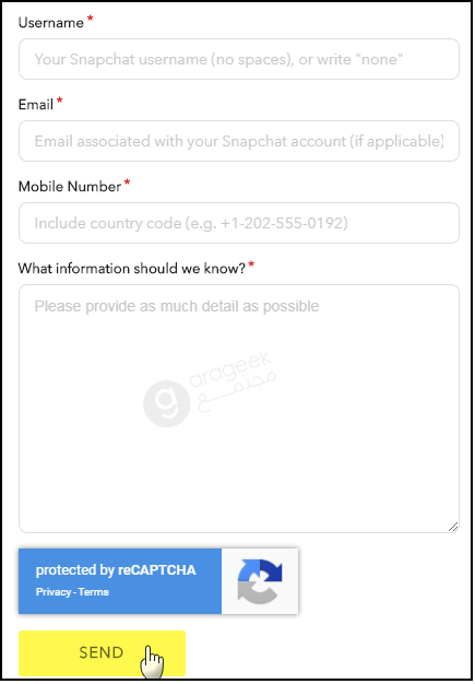 snapchat account