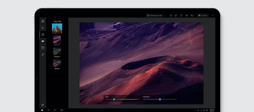 برنامج Adobe Photoshop Express Editor