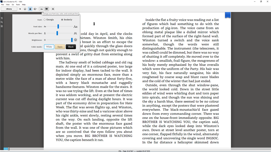 برنامج Kindle, ويندوز