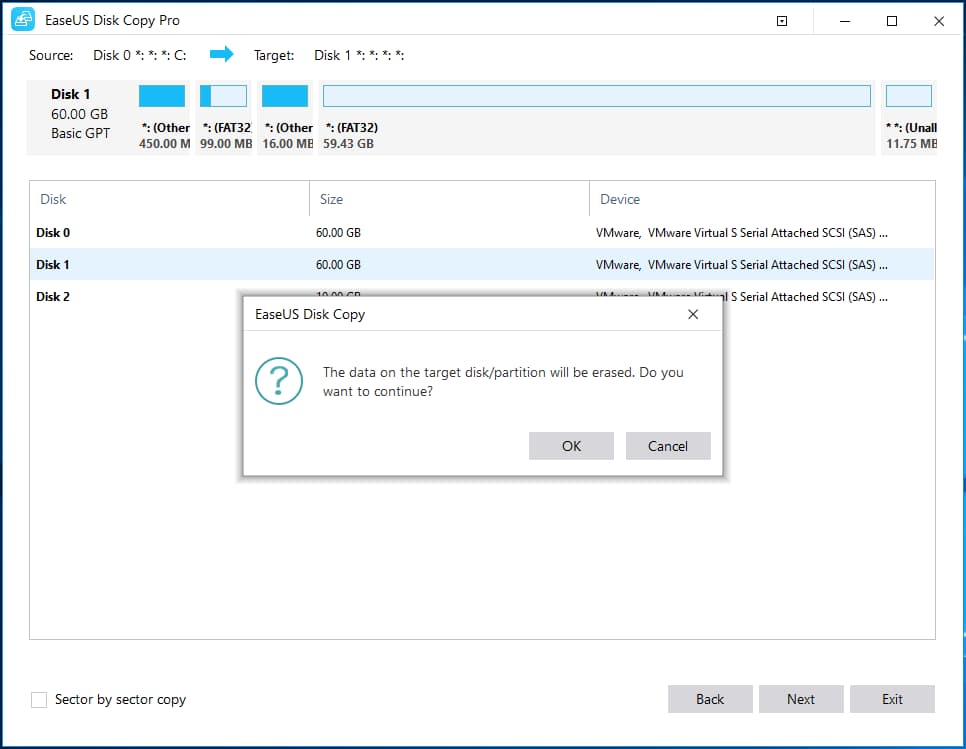 برنامج EaseUS Disk Copy, ويندوز