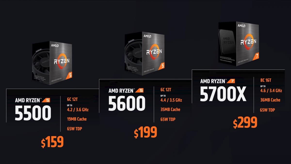أسعار عائلة Ryzen 5000