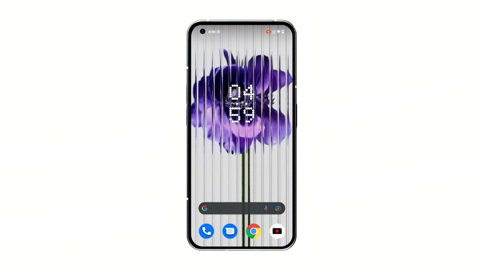 الشاشة في هاتف Nothing Phone 1