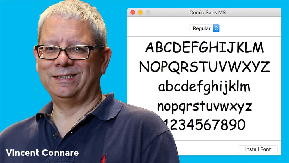 الخط Comic Sans مع مصممه Connare - الخط Comic Sans