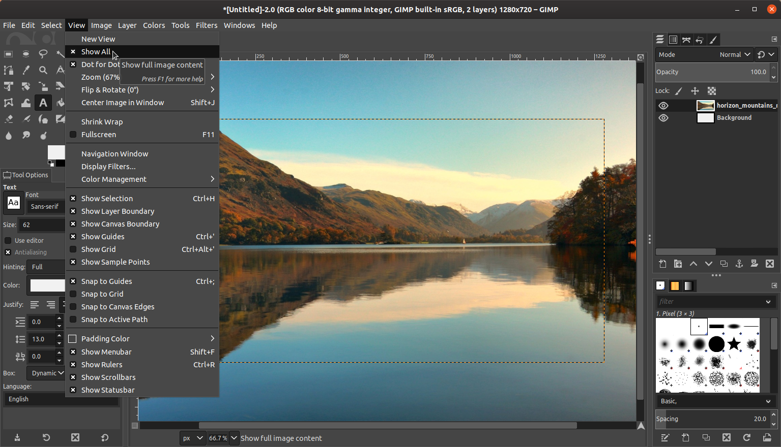 برنامج GIMP