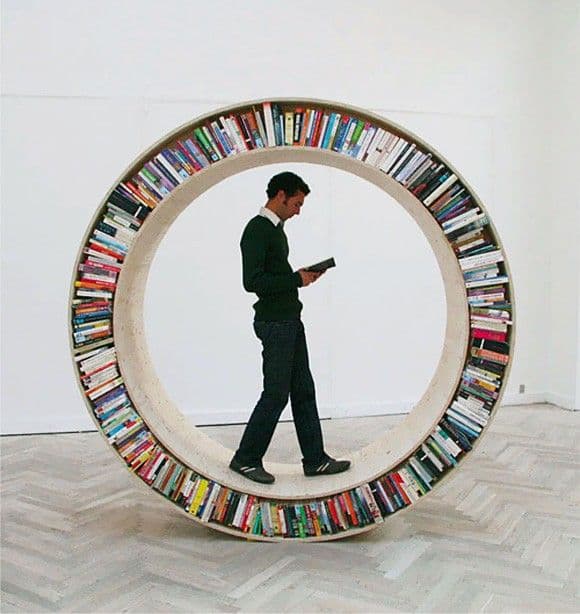 مكتبات بتصاميم غريبة 