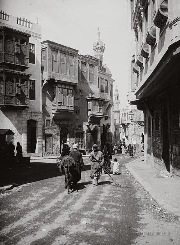 صورة أحد شوارع القاهرة في 1929