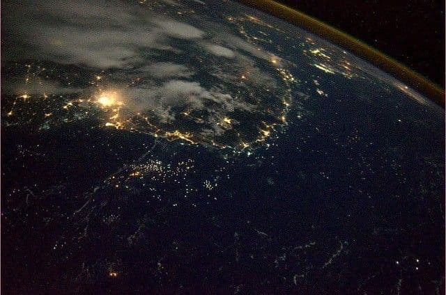 صورة التقطها أندريه من محطة الفضاء الدولية للفيتنام