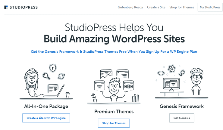 studiopress افضل 10 قوالب ووردبريس