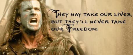 افضل الافلام التاريخية - اقتباس Braveheart
