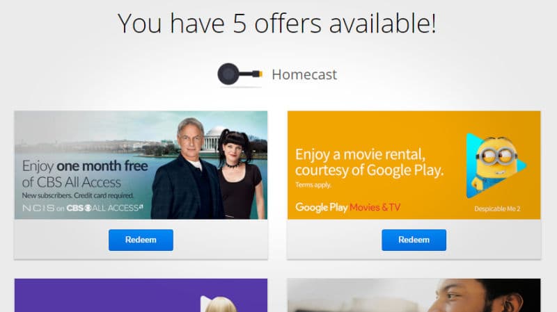 العروض والخصومات التي يحصل عليها مستخدمي Chromecast