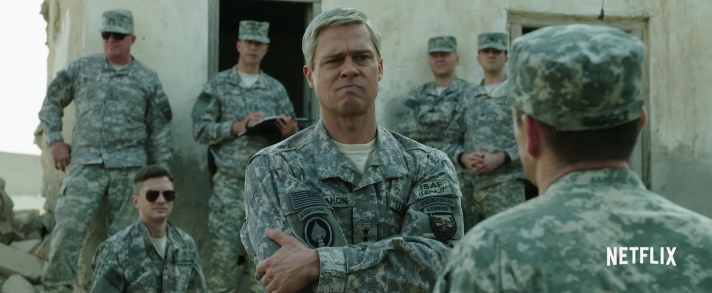 براد بيت في مشهد من فيلم War Machine