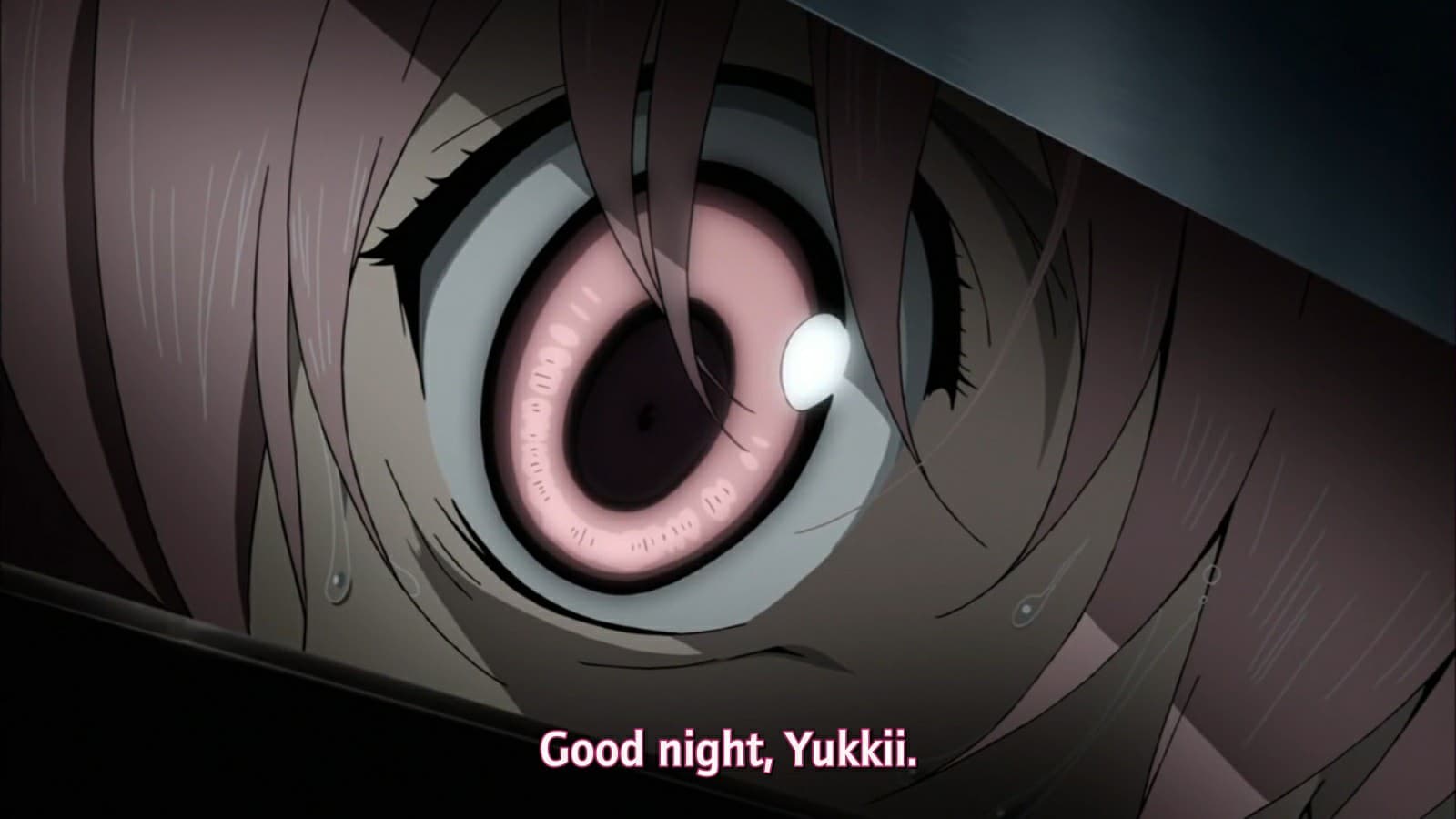 أنمي Mirai Nikki - عين غاساي يونو