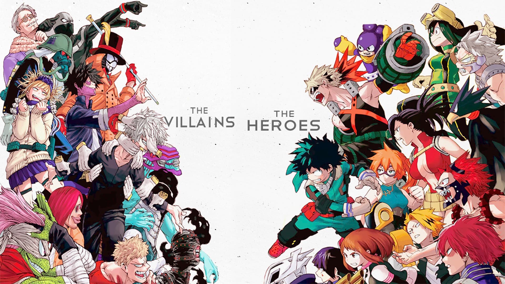 أنمي Boku no hero academia - الأبطال والأشرار