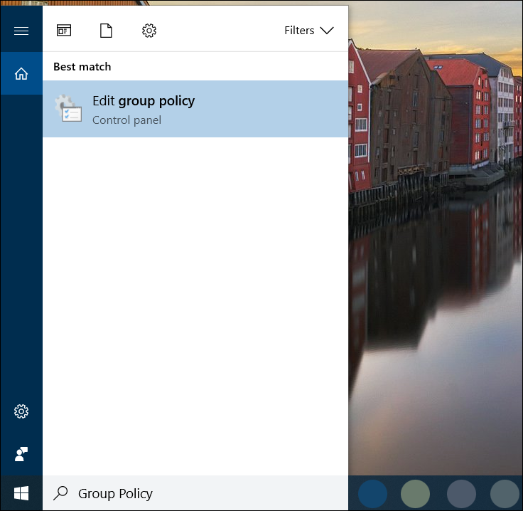 فتح أداة group policy فى ويندوز