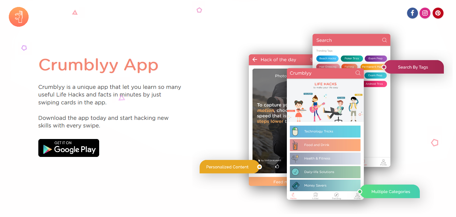 تطبيق Crumblyy