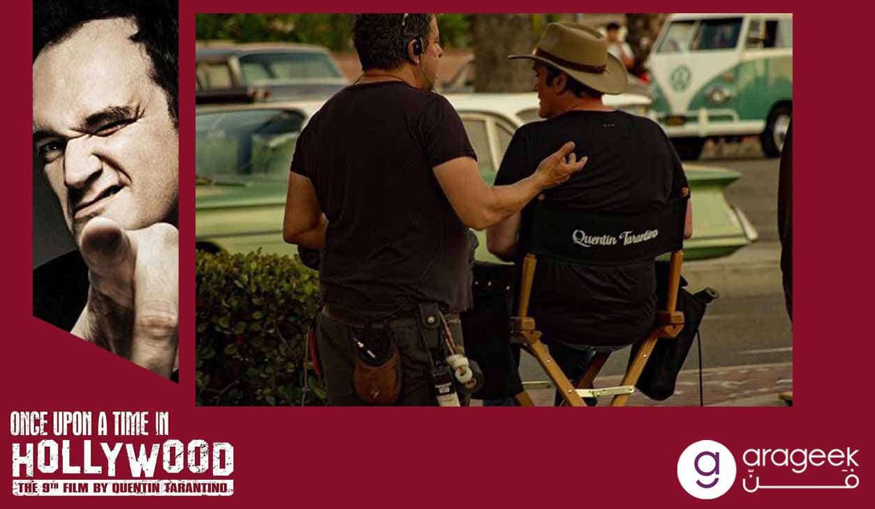 ًصورة تارانتينو في موقع تصوير Once Upon a Time in Hollywood