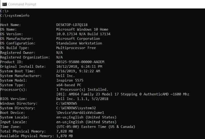 System Information