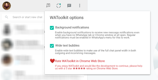 الحصول على WAToolikt لمعاينة رسائل واتساب ويب