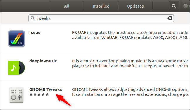 الاختصار Tweaks