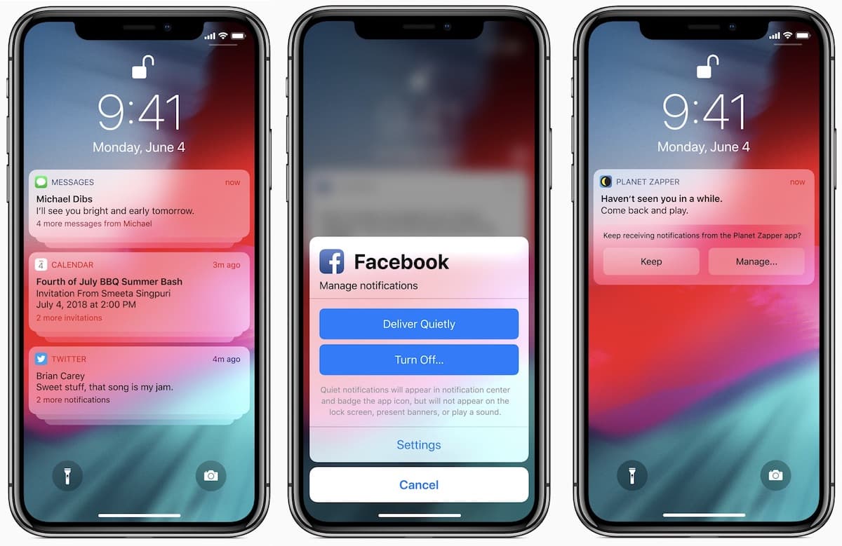 مميزات ios 12