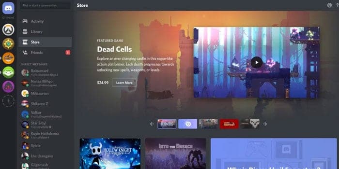 متجر الألعاب - Discord Game Store