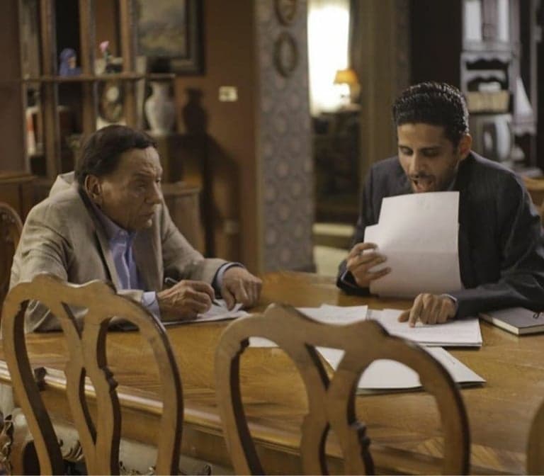 حمدي المرغني وعادل إمام مسلسل فالنتينو 