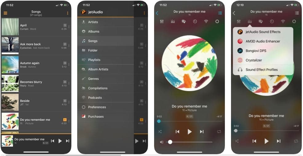 مشغل jetAudio - مشغلا الموسيقى
