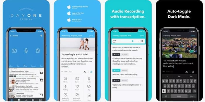 تطبيق Day One App - تطبيقات تطوير الذات