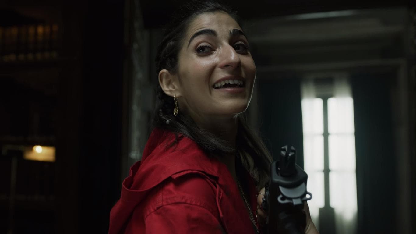 نيروبي في البنك الإسباني - مسلسل La Casa de Papel الموسم الثالث