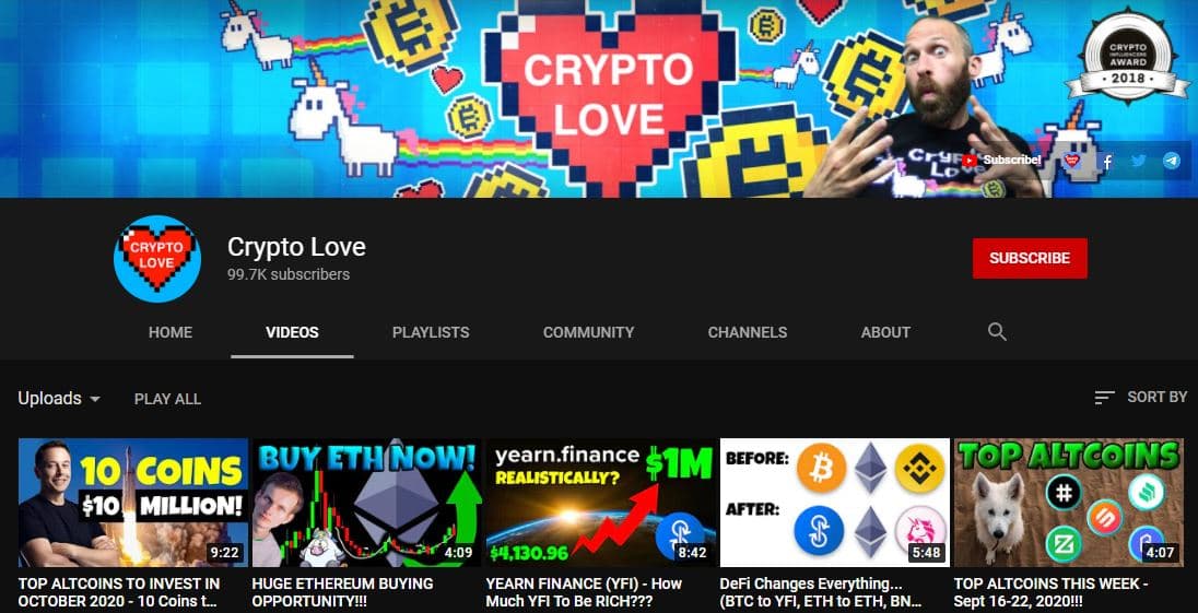 قنوات العملات الرقمية على يوتيوب
