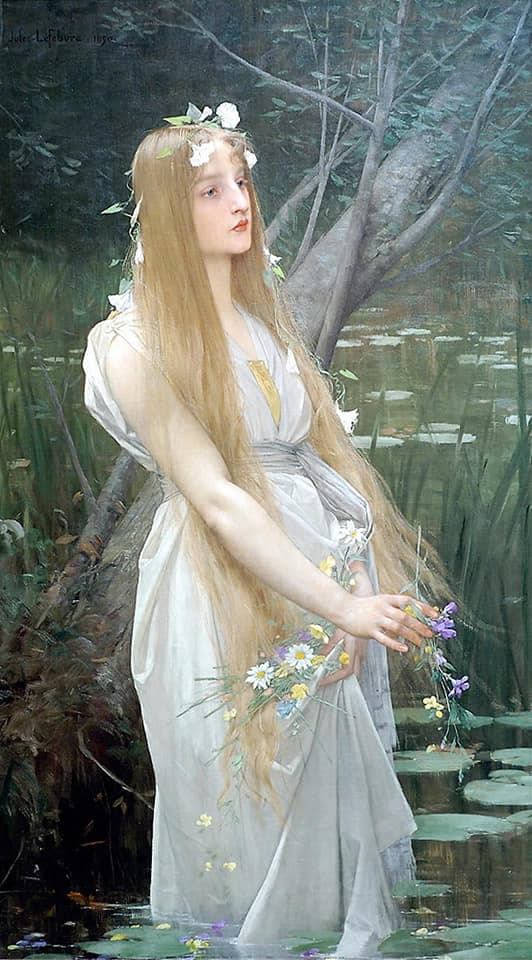لوحة أوفيليا ل Jules Joseph Lefebvre