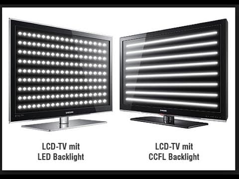 الفرق بين شاشة lcd و led