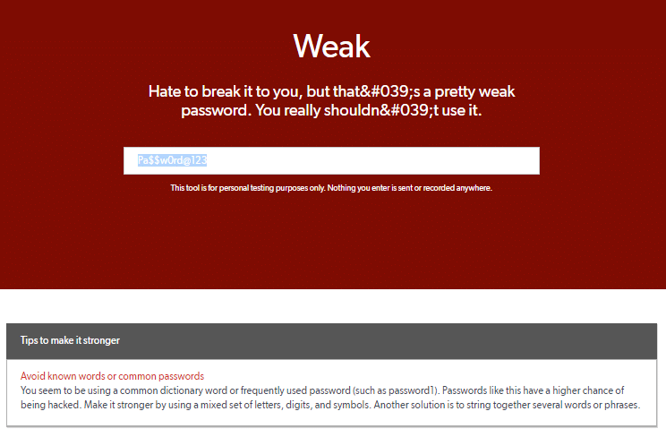 Lastpass pasword checker
