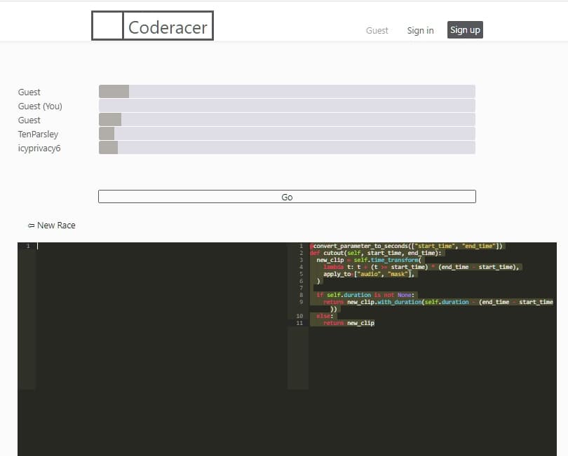 موقع Coderacer