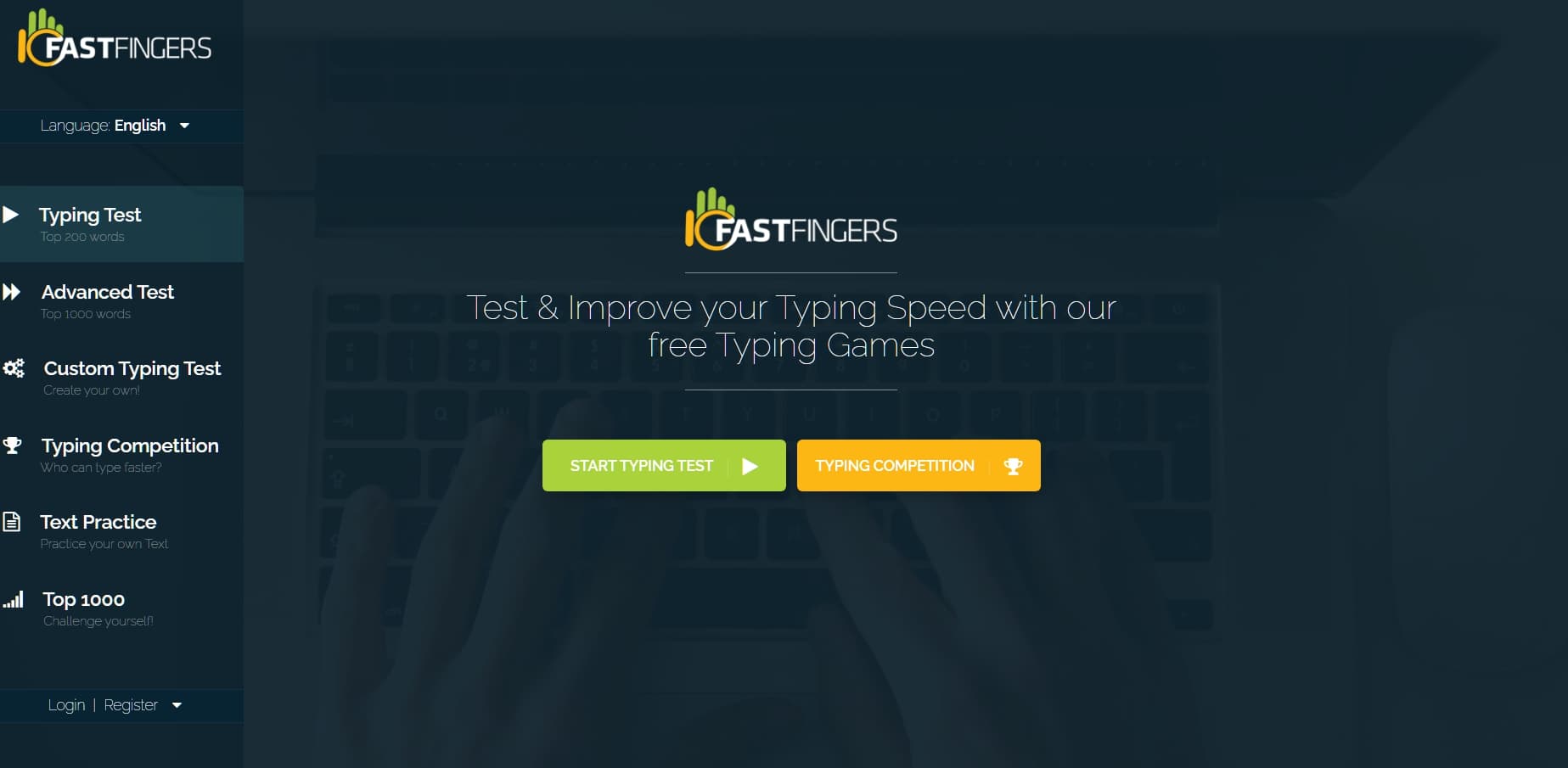 موقع Fast Fingers