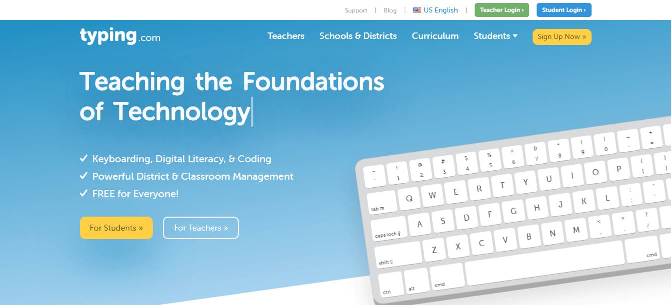 موقع Typing.com
