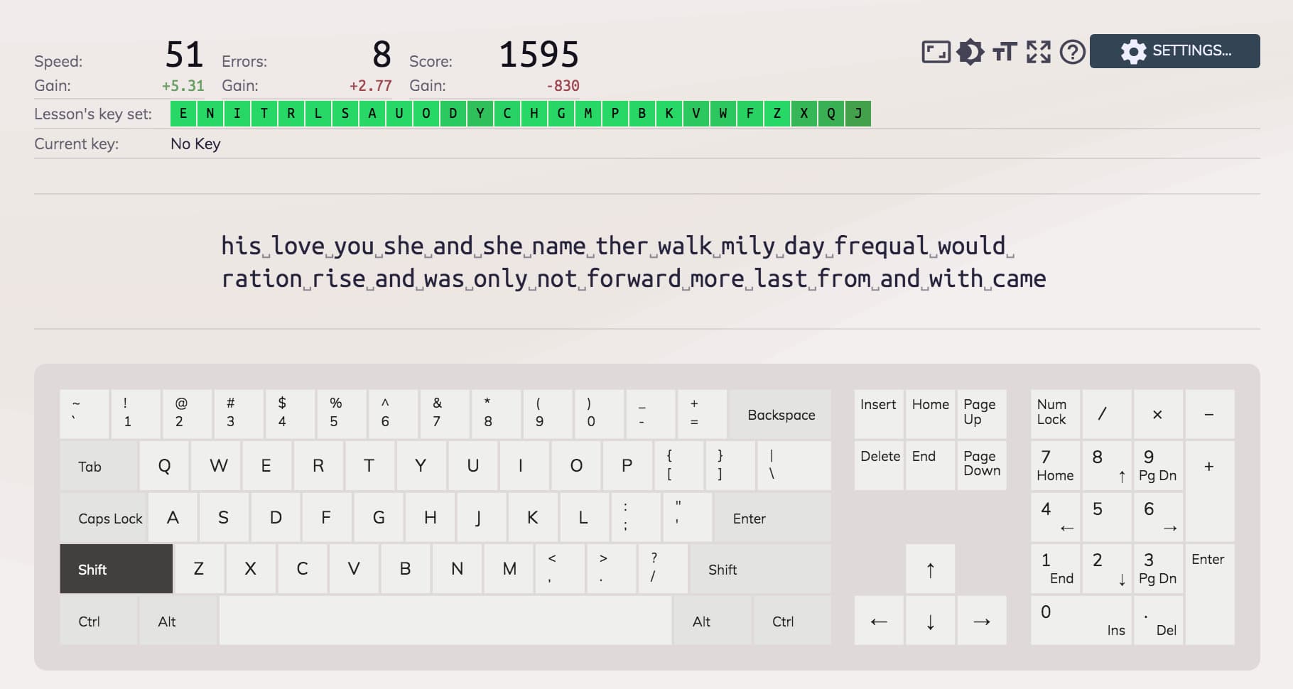 موقع keybr