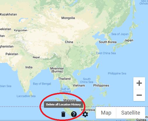 Delete all Location History