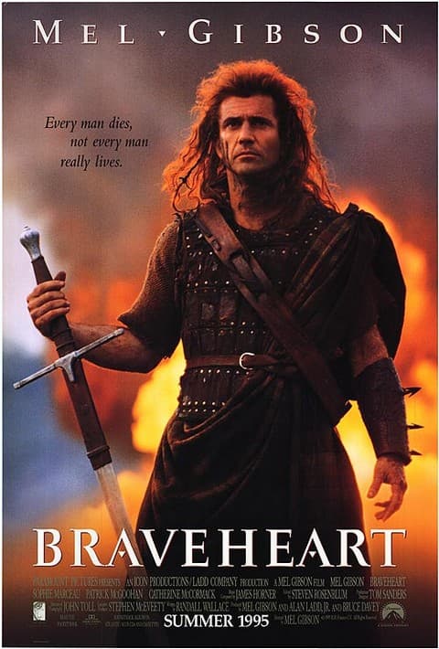 افضل الافلام التاريخية - فيلم Braveheart