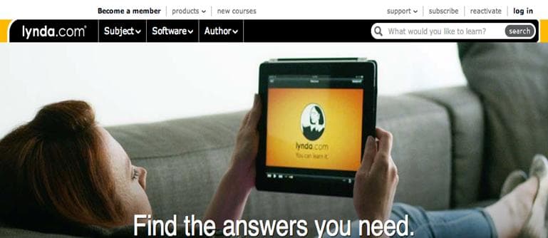 Lynda.com مواقع مميزة لتعلم البرمجة