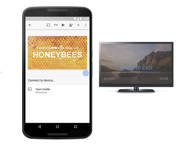 استخدام Google Slide مع وصلة Chromecast