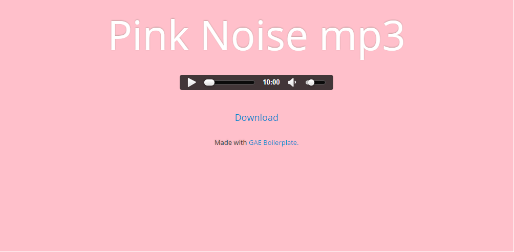 Pink Noise - الضوضاء