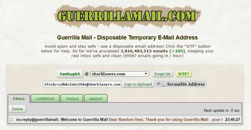 Guerrila Mail