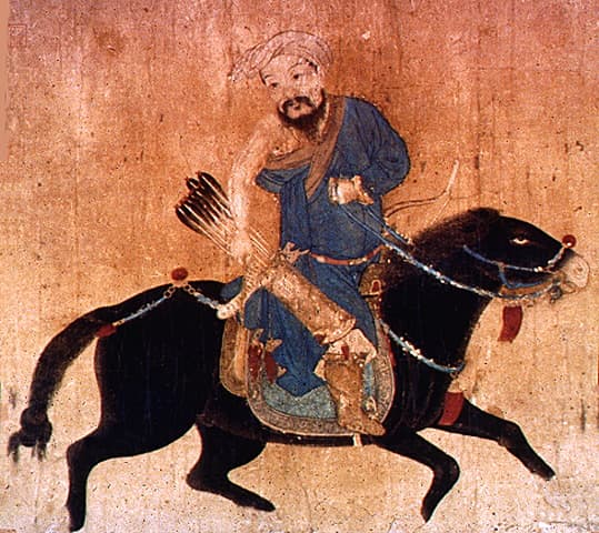 رسم للقائد المغولي جنكيز خان