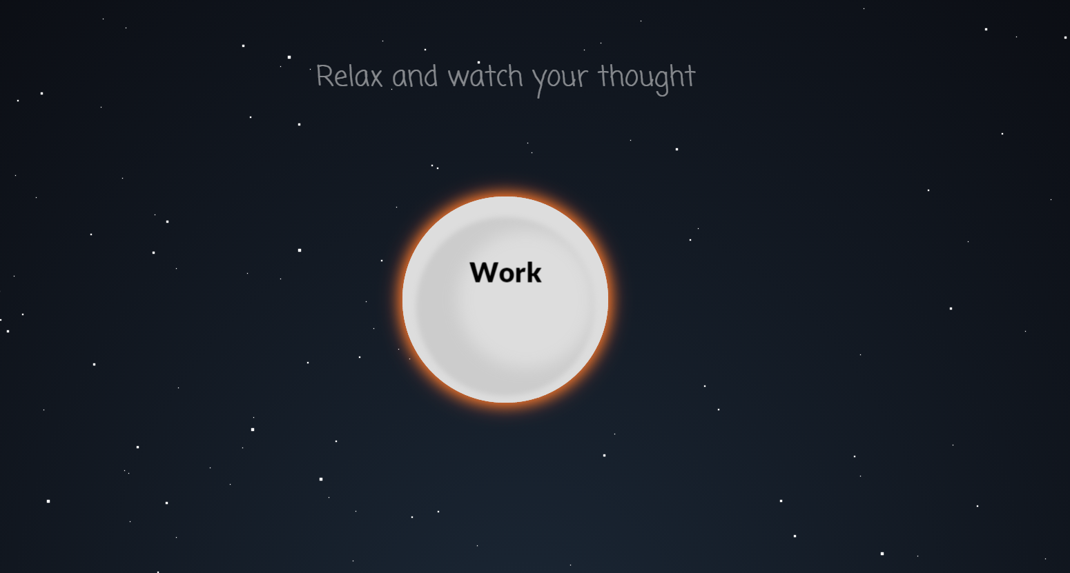 تطبيق Pixel thoughts 60 second meditation site