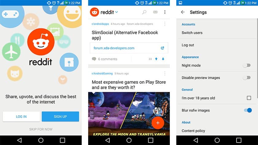 تطبيقات الإدمان الإيجابي - تطبيق ريدت Reddit
