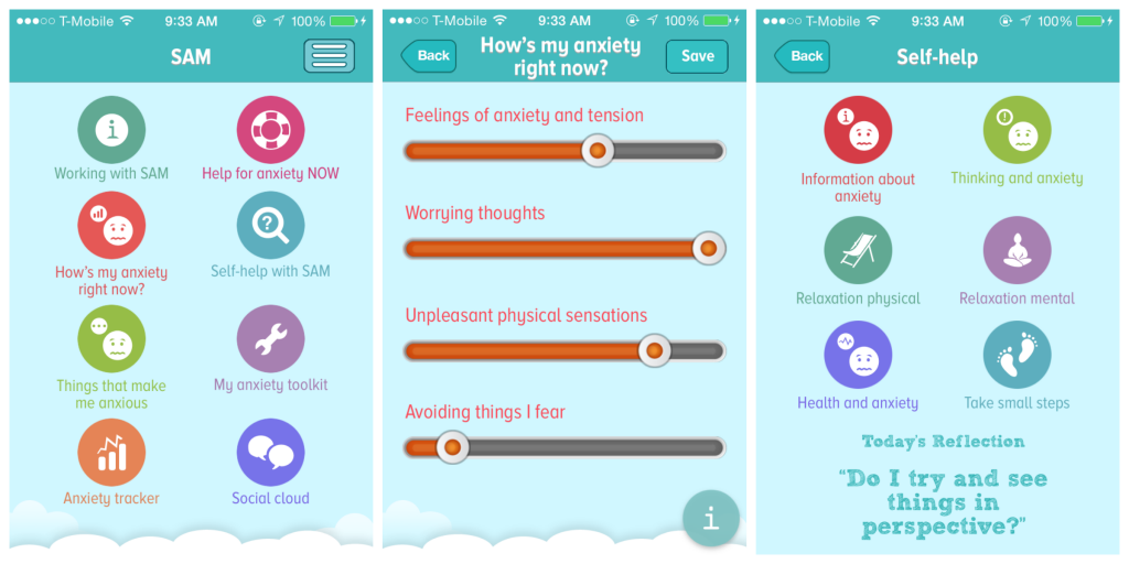 تطبيق Self-Help for Anxiety Management